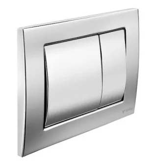 Schell WC-Betätigungsplatte FIELD Zweimengenspülung, mattchrom, 031266499 031266499