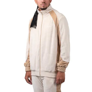 Sean John Script Logo Color Block Velour Trackjacket