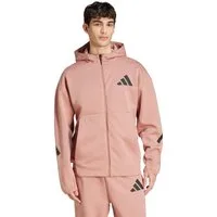 adidas Performance Kapuzenpullover Z.N.E. Zip-Hoodie (Baumwolle/Polyester) rosa/hellorange Herren