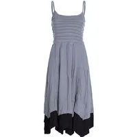 Vishes Sommerkleid Damen Sommer-Kleid längen-verstellbar Spagettiträger-Kleid Hippie, Ethno, Goa Style