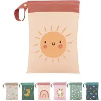 Artee Wickeltasche Nasstasche für Wechselwäsche Kita, Kindergarten, Strand, 1 Stück