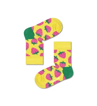 happy socks - Kids Strawberry Sock Gelb