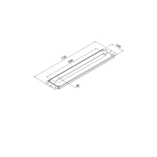 Steinberg Serie 100 Montageplatte 1009411 für alle Waschtisch- und Wannenstandarmaturen