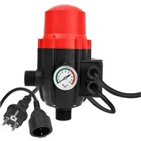 Clanmacy Wasserpumpe Pumpensteuerung Druckschalter mit Kabel Automatik Rot
