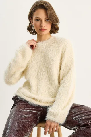 Strickpullover mit Struktur
