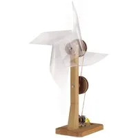 matches21 HOME & HOBBY Windgenerator Holz Bausatz ab 11 J. Holzbaukasten