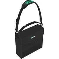 2go 2 Werkzeug-Container, Tasche schwarz, mit Tragegriff und Schultergurt