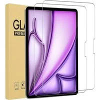 SmartUP Displayschutzglas 2X Schutzglas für iPad Air 13 Zoll M3 2025/M2 2024 Panzerfolie Display für iPad Air 13" M3 (2025), iPad Air 13" M2 (2024)