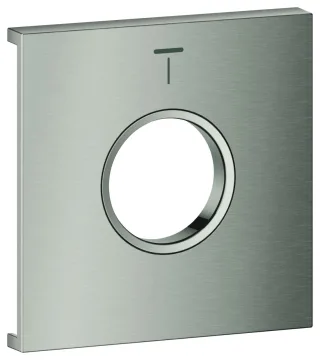 GROHE Metallplatte Grohtherm Aqua Tiles 107172, Symbol: Kopfbrause 4 supersteel, 107172DC00 107172DC00