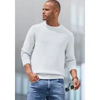 AUTHENTIC LE JOGGER Strickpullover mit Double-Layer Optik, Pullover aus reiner Baumwolle