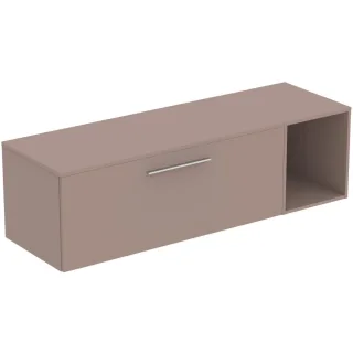 Ideal Standard Möbel-Set 160cm i.life B 1 Auszug 1 off.Fach Gr.Chrom Greige matt, T5838NH T5838NH