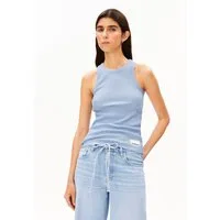 Armedangels Shirttop KANITAA Ripp-Top aus Bio-Baumwoll Mix (Fitted) Rundhalsausschnitt