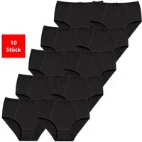 Fashionschmiede Taillenslip Taillenslip Damen Baumwolle Stretch 5er & 10er Pack Maxislip (Set, 10-St., 10er-Pack) Hoher Baumwollanteil, elastisch, weich & atmungsaktiv