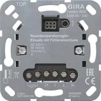 Raumtemperaturregler-Einsatz mit Fühleranschluss, Unterputz, 230 Volt AC, Typ 539500, Heizungsthermostat Retail