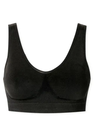 SCHIESSER - Bustier mit herausn. Pads schwarz - Gr. - XL