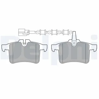 Delphi Bremsbel?ge hinten Jaguar Xk 5,0