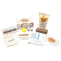 Hanseküche Kreativset Töpfer Set, (Töpferset mit Pastell-Acrylfarben, Werkzeugen & 2 kg lufttrocknendem Ton, 10-tlg., DIY Kreativset für Erwachsene), Ideal für Zuhause, Töpfern ohne Brennen, Pottery Kit