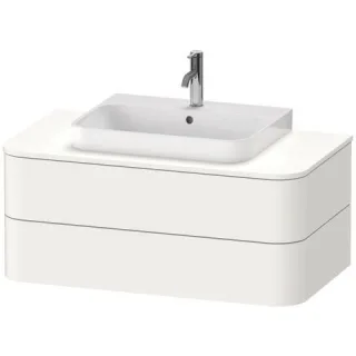 Duravit Happy D.2 Plus Konsolenwaschtischunterbau wandhängend Weiß Supermatt 1000x550x408 mm - HP496 HP4961084840010