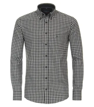 CASAMODA - Flanellhemd anthrazit - Gr. - XXL