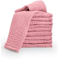Laynenburg Spucktuch Baby 10er-Set in 30x50cm aus extra weichem Musselin - 100% Baumwolle, Musselin-tücher als Mulltücher, Mullwindeln oder Stoffwindeln