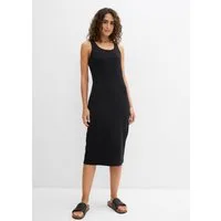 bonprix Trägerkleid taillierte Passform, ohne Ärmel, aus Baumwolle und Elasthan