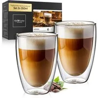 ElbFuchs Latte-Macchiato-Glas Vienna, 2-tlg., Doppelwandiger Thermoeffekt