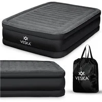 VESKA Luftbett Aufblasbare Matratze Selbstaufblasend Gästebett, (mit eingebauter elektrischer Pumpe), für Camping und Heimgebrauch mit Tasche