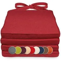 sunnypillow Stuhlkissen 4er Set Stuhlkissen 40 x 45 x 5cm