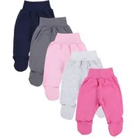 TupTam Schlupfhose TupTam Baby Unisex Hose mit Fuß Bunte 5er Pack