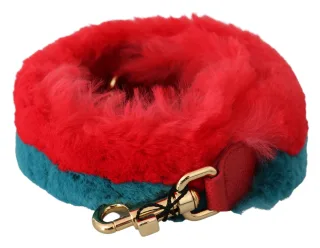 Dolce & Gabbana Blue Blue Rabbit en cuir en cuir en cuir
