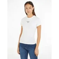 Tommy Jeans Rundhalsshirt TJW SLIM ESSENTIAL LOGO 1 SS EXT mit Tommy Jeans Logoschriftzug, Rundhals