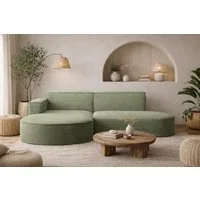 Kaiser Möbel Ecksofa Designer MODENA STUDIO L stoff Cord, Ecksofa, Cord Sofa, L-Form, Links/Rechts wählbar