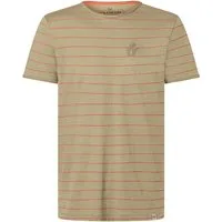 TIMEZONE T-Shirt Regular Fit Gestreiftes Design Rundhalsausschnitt Kurzarm für Herren (1-tlg) Baumwolle Normal Fit Rundhals Kurzarm Gestreift atmungsaktiv