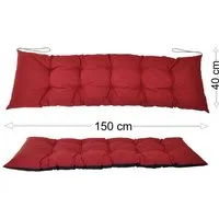 Rattani Polsterauflage Polster Kissen für Gartenbank Gartenmöbel 150 x 40 cm, (1 Stück, Sitz oder Rückenkissen), Unterseite Wasserabweisend . Oberseite in vielen Farben .