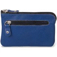 Hamosons Schlüsseltasche Großes Schlüsseletui / Schlüsselmäppchen, Leder, Blau, Hamosons 142