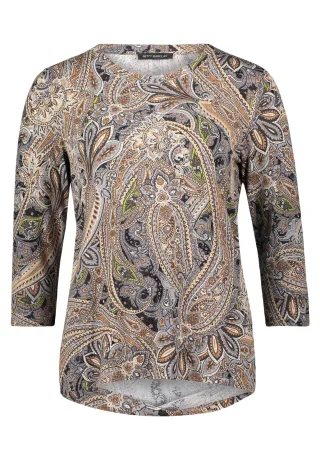 Betty Barclay - Basic Shirt grau/beige - Gr. - 48