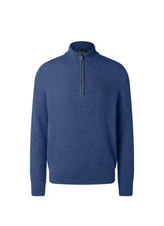 MAERZ Muenchen - Pullover Stehkragen Zip 1/1 Arm deep sea - Gr. - 56