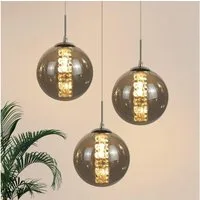 ZMH Pendelleuchte Esstisch 3/4/6/10/15-flammig,G9 Hängeleuchte,  3000 K, LED wechselbar, Warmweiß, 150 cm höhenverstellbar, inkl. Leuchtmittel
