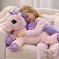Sweety-Toys Kuscheltier Kuscheltier Einhorn rosa – weiches Plüschtier 65 cm