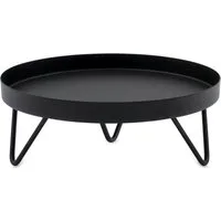 Spetebo Blumenhocker Blumenständer Metall schwarz rund - Ø 22 cm (Anzahl, 1 St., Stück), Stabiler Stand