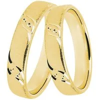 DOOSTI Trauring Schmuck Geschenk Silber 925 Trauring Ehering Partnerring LIEBE