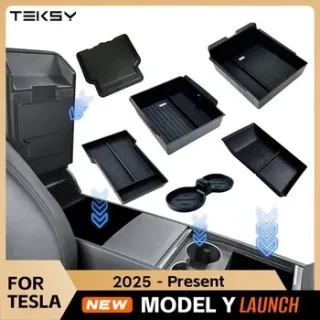 5/7/8pcs Center Console Organizer Set High Quality ABS Plastic Embedded Design Non Slip Lining Increased Storage Space F
