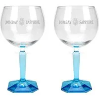 Bombay Sapphire Gläser-Set Bombay Sapphire Ballon Cocktail Gin Glas Set - 2x Gläser