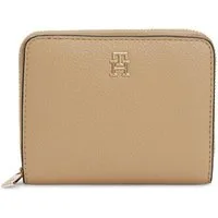 Tommy Hilfiger Geldbörse TH ICON MED ZA W/ FLAP SEASONAL, Damen Geldbeutel, Portemonnaie mit Logoschriftzug