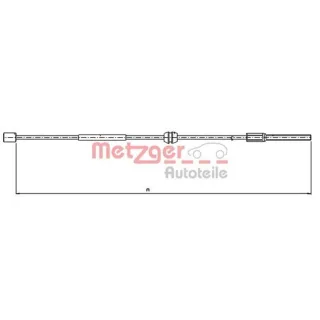 Metzger Handbremsseil vorne Opel Corsa Tigra