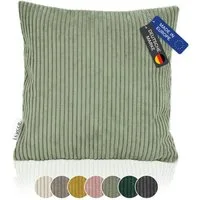 Lycce Dekokissen Kissenbezug aus trendigem Cordstoff (40x40cm), verschiedene Farben