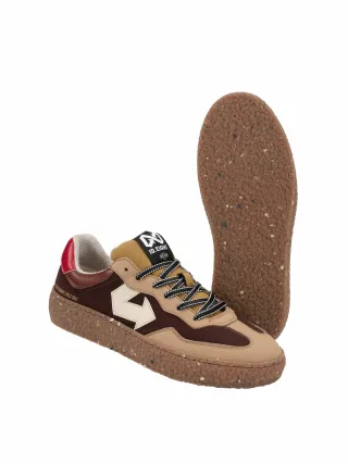 ID Eight Herren Uriduri-Sneaker Braun 44 % Polyester (recycelt, wasserabweisend), 38 % Polyamid (recycelt), 12 % BioVeg (Maiskorn), 6 % Apfelschale