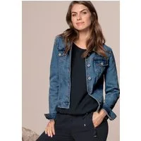 bianca Jeansjacke TATJA aus elastischem blue Denim in coolem Look
