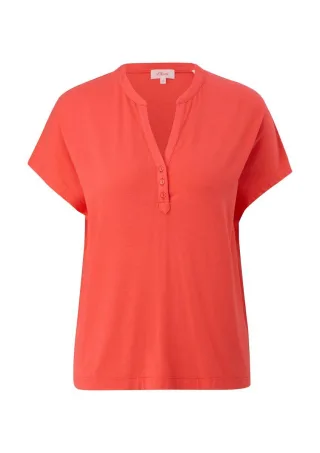 s.Oliver Red Label - Top mit V-Ausschnitt orange - Gr. - 36