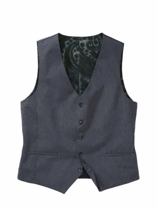 Mey & Edlich Herren Barone-Anzugweste Blau 98 % Baumwolle (bio), 2 % Elasthan